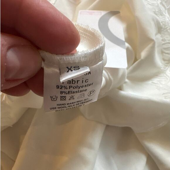 NWT Marthea white ivory lace corset adjustable slip dress SIZE XS - Picture 7 of 8